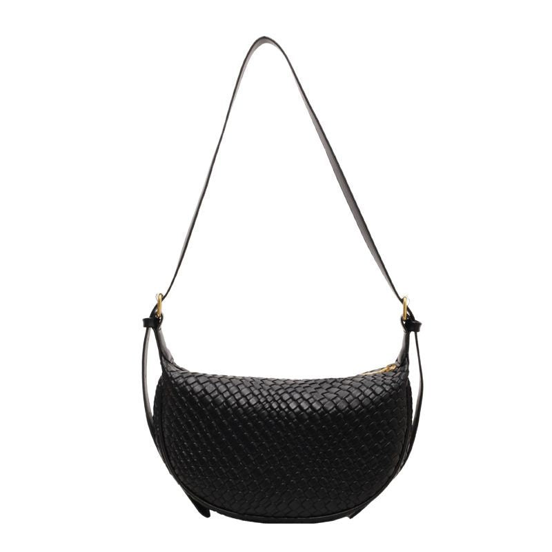 VAYRO–Woven Half–Monn Bag